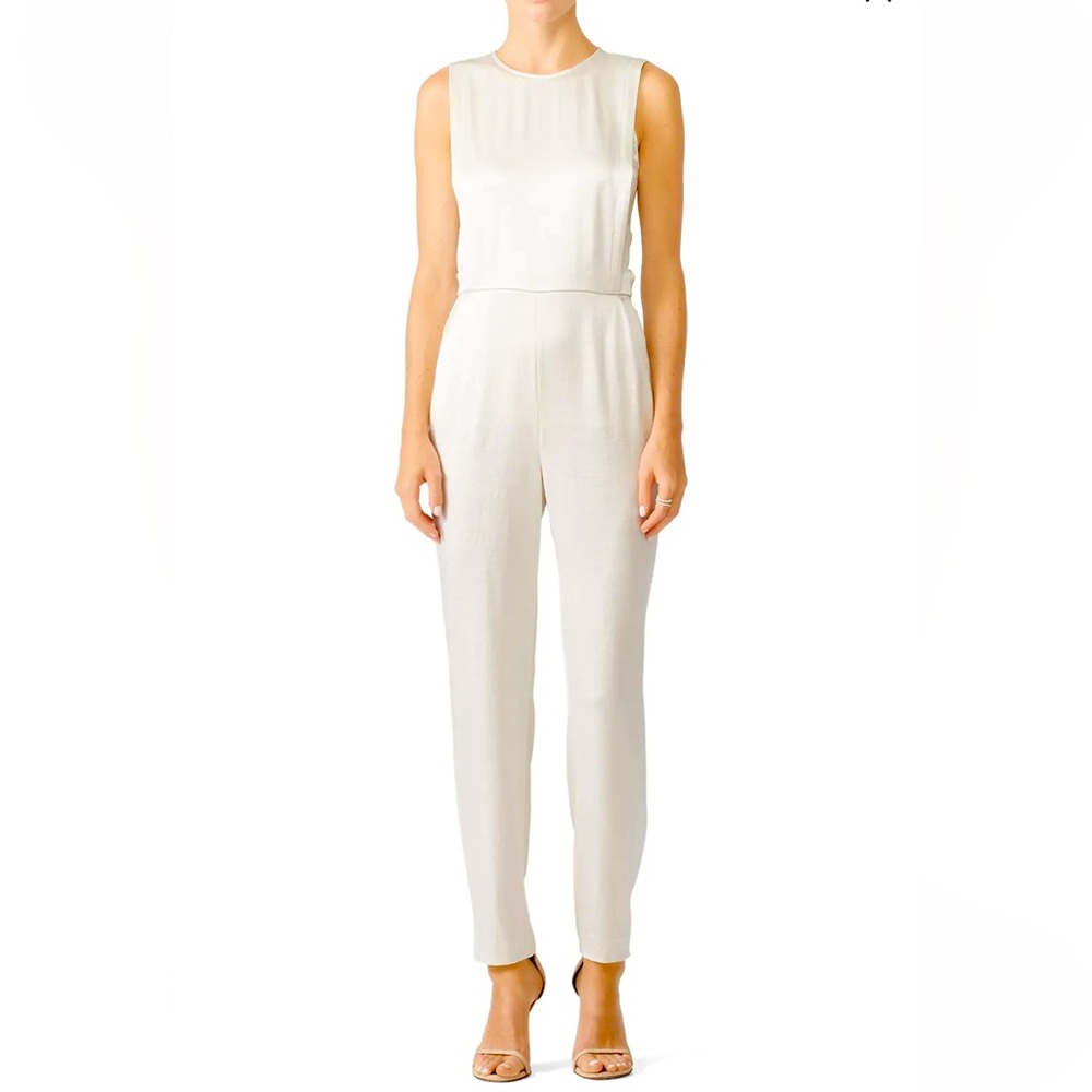 Theory off white jumpsuit